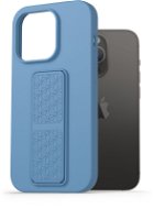 AlzaGuard Liquid Silicone Case mit Ständer für iPhone 14 Pro - blau - Handyhülle