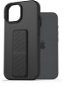 AlzaGuard Liquid Silicone Case with Stand for iPhone 15 black - Phone Cover