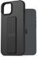 AlzaGuard Liquid Silicone Case with Stand pre iPhone 15 Plus čierny - Kryt na mobil