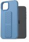 AlzaGuard Liquid Silicone Case with Stand pre iPhone 15 Plus modrý - Kryt na mobil