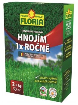 AGRO Lawn fertilizer FLORIA FERTILIZER 1x ANNUALLY, 2.5kg - Lawn Fertilizer - Main image