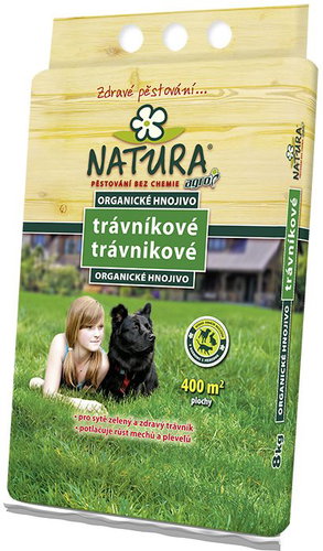 AGRO Lawn fertilizer - organic NATURA, 8kg - Lawn Fertilizer - Main image