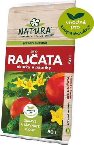 AGRO Substrát pro rajčata, okurky a papriky NATURA, objem 50l - Substrate - Main image