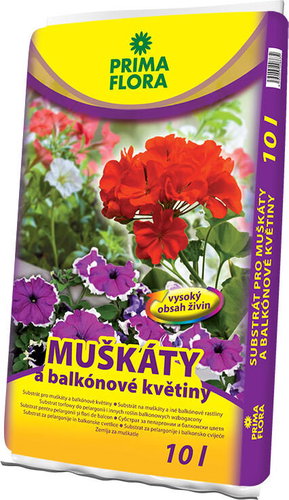 AGRO Substrate for geraniums PRIMAFLORA 10 l - Substrate - Main image