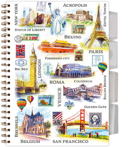 ARGUS A5 Spiral Notebook with Organiser Travel Time - Notepad - Main image
