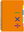 Notebook with Organiser Orange