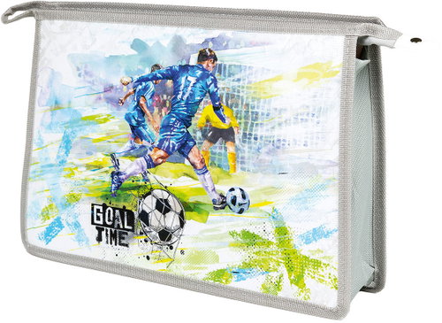 ARGUS A4 Plastic Folder for Exercise Books GOAL TIME - School Bag Organiser - Main image