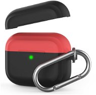AhaStyle Case AirPods Pro with Clip Black/Red - Headphone Case