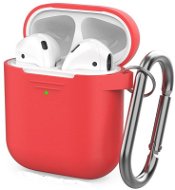 AhaStyle Case AirPods 1 & 2 with LED Indicator Red - Headphone Case