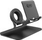 AhaStyle Stand for Mobile Phones and Watches 2-in-1 Black - Phone Holder