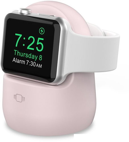 AhaStyle Silicone Stand for Apple Watch, Pink - Watch Stand - Main image