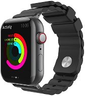 AhaStyle Apple Watch 42 / 44MM szilikon szíj, fekete - Szíj