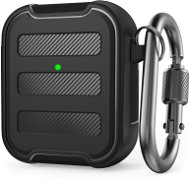 AhaStyle Premium TPU Rugged Airpods 1&2 Case Black - Kopfhörer-Hülle