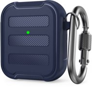 AhaStyle Premium TPU Rugged Airpods 1&2 Case Blue - Pouzdro na sluchátka
