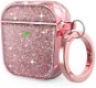 AhaStyle Glitter Protection Airpods 1&2 Case Pink - Fülhallgató tok