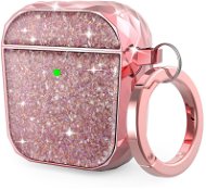 AhaStyle Glitter Protection Airpods 1&2 Case Pink - Pouzdro na sluchátka