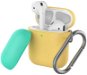 Ahastyle Silicone Cover for AirPods 2&1 Yellow & Mint Green - Headphone Case