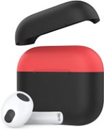 AhaStyle silikonový kryt pro AirPods 3 Black & Red - Pouzdro na sluchátka