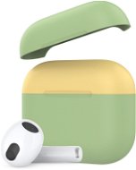 Ahastyle silikónový kryt pre AirPods 3 Green-yellow - Puzdro na slúchadlá