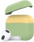 Ahastyle szilikon tok AirPods 3 Green-yellow - Fülhallgató tok