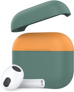 Ahastyle Silikonhülle für AirPods 3 Midnight-green-orange - Kopfhörer-Hülle