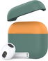 Ahastyle Silikonhülle für AirPods 3 Midnight-green-orange - Kopfhörer-Hülle