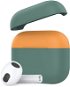 Ahastyle silikónový kryt pre AirPods 3 Midnight-green-orange - Puzdro na slúchadlá