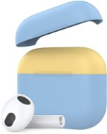 Ahastyle szilikon tok AirPods 3 készülékhez, Sky-blue-yellow - Fülhallgató tok