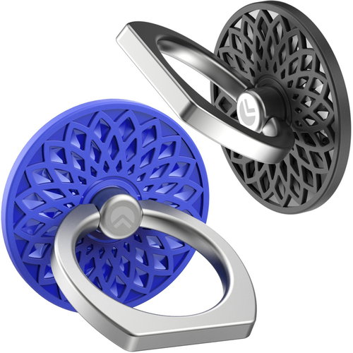 AhaStyle Magnetic Finger Holders, Black and Blue - Phone holder - Main image