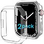 Ahastyle Premium PC Matt for Apple Watch7 Transparent 45MM 2 pcs - Protective Watch Cover