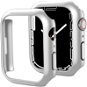Ahastyle Oremium PC Matt Electroplated for Apple Watch7 41MM Silver 2 pcs - Protective Watch Cover