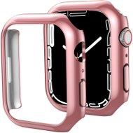 Ahastyle Premium PC Matte Electroplated for Apple Watch7 41MM Rose Gold 2 pcs - Protective Watch Cover