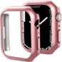 Ahastyle Premium PC Matte Electroplated for Apple Watch7 45mm Rose Gold 2 pcs - Protective Watch Cover