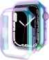 Ahastyle premium PC matt galvanisiert für Apple Watch7 45mm rainbow 2 Stück - Uhrenetui