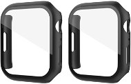 Ahastyle premium 9H glass na Apple Watch7 41MM black 2 ks - Ochranný kryt na hodinky