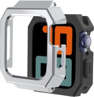 Ahastyle Aluminium + TPU Hülle für Apple Watch 44mm silber - Uhrenetui