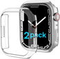 Ahastyle Premium PC Matt for Apple Watch7 Transparent 41MM 2 pcs - Protective Watch Cover