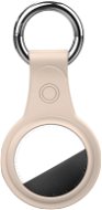 AhaStyle Premium TPU Case for Apple AirTag Beige - AirTag Key Ring