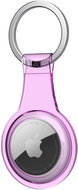 AhaStyle Transparent TPU Case for Apple AirTag Pink - AirTag Key Ring
