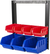 AHProfi Metal Organizer with Magnetic Bar, 7 Boxes - Tool Organiser