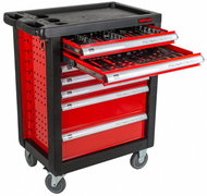AHProfi Carbon Workshop Trolley with Tools, 193 Parts - H14019CAR - Tool trolley