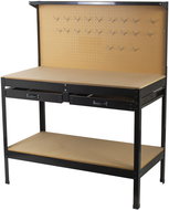 AHProfi Workbench with Perforated Top, Two Drawers and Storage Space - Workbench