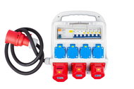 AHProfi Mobile Distribution Box 32A, 7 Outputs - Power Distribution Box