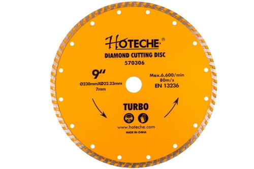 Hoteche  Diamond Cutting Disc 230mm, TURBO - HT570306 - Diamond Disc - Main image