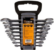 Hoteche 8-Piece Double Open-End Spanner Set in Plastic Holder - HT191008 - Flat Wrench Set