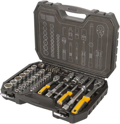 Hoteche Gola Set 1/4“, 1/2“, 73 pieces - HT203001 - Socket Wrench Set - Main image