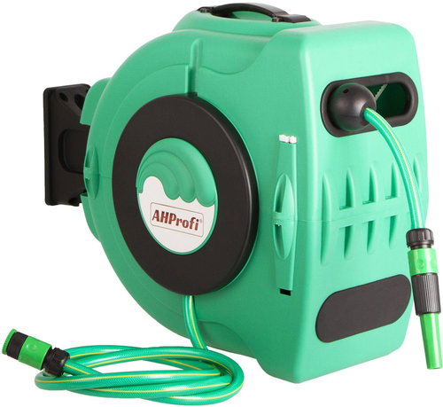 AHProfi Self-Winding High-Pressure Garden Hose 28m - Garden Hose Reel - Main image