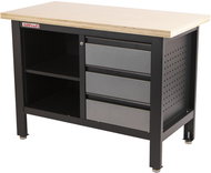 AHProfi Pracovní stůl se třemi zásuvkami a policí - Workbench