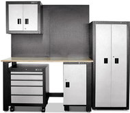 Tactix Sestava dílenského nábytku s pojízdným vozíkem - Workshop Furniture Set