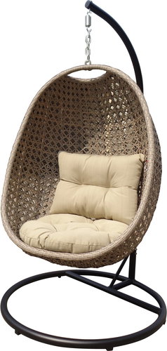 DIMENZA Hanging armchair BARCELONA grey - Hanging Chair - Main image